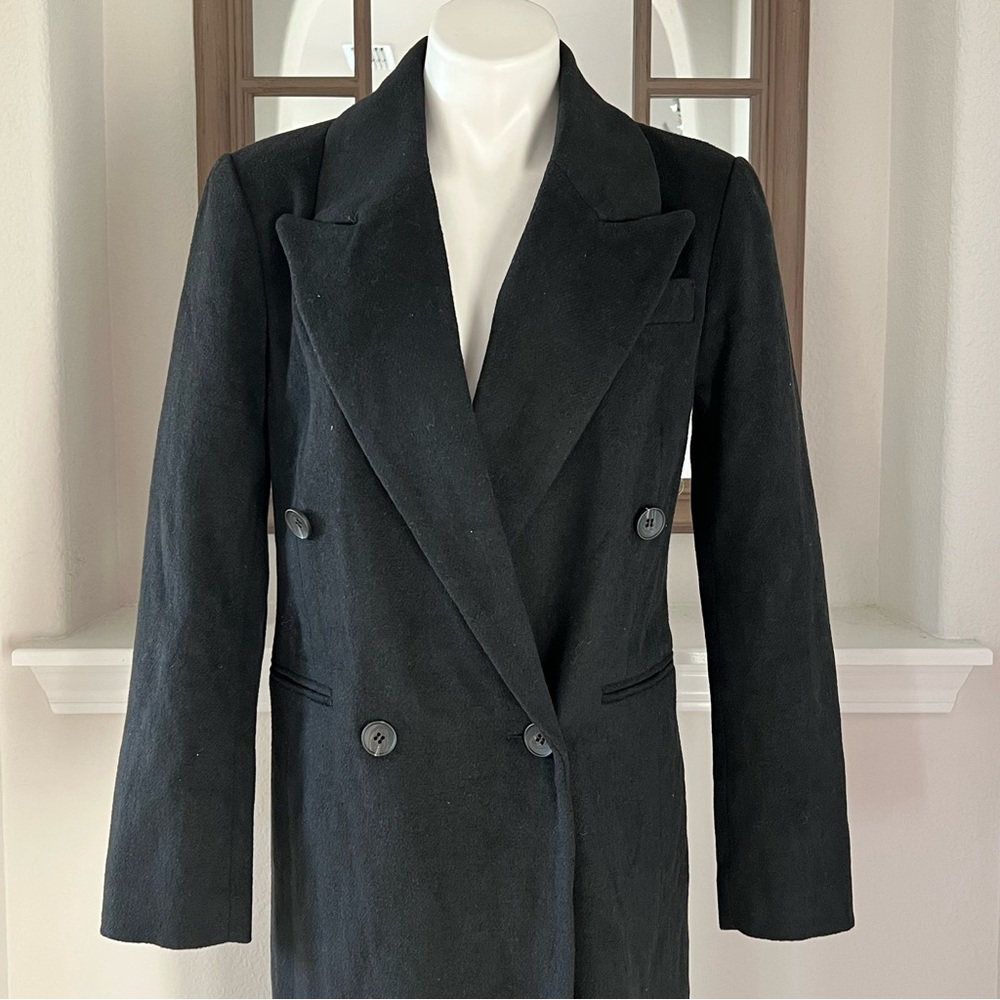 NEW Avec Les Filles ColorBlock Trench Coat, Black Red Camel Size S Retail ~ $500 - Picture 6 of 17
